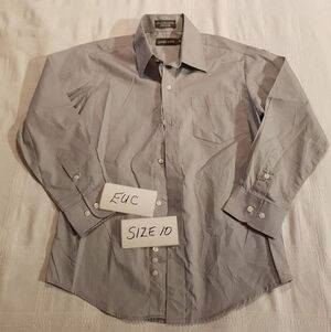 Dockers boys size 10 button up dress shirt, EUC